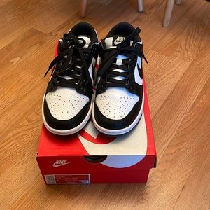 Nike Black White Panda Dunk Low, 7.5 W